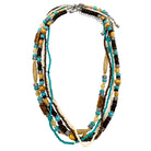 Five Strand Southwestern Beaded Necklace-Necklaces-Lunar Deer-Stuffology - Where Vintage Meets Modern, A Boutique for Real Women in Crosbyton, TX