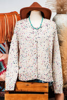 Fashion-W Multicolor Confetti Sweater Cardigan*Pack-fashionworks-Stuffology - Where Vintage Meets Modern, A Boutique for Real Women in Crosbyton, TX