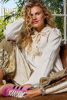 Vintage Wash Double Gauze Hoodie Jacket-Hoodie-Pol Clothing-Stuffology - Where Vintage Meets Modern, A Boutique for Real Women in Crosbyton, TX