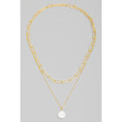 Layered Circle Pearl Charm Necklace | Stuffology Boutique-Necklaces-The Looks by Fame Accessories-Stuffology - Where Vintage Meets Modern, A Boutique for Real Women in Crosbyton, TX