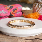 Gold-Tone Eternity Stretch Bangle – Pearls, Turquoise, or Crystals-Bracelets-PennyLine inc-Stuffology - Where Vintage Meets Modern, A Boutique for Real Women in Crosbyton, TX