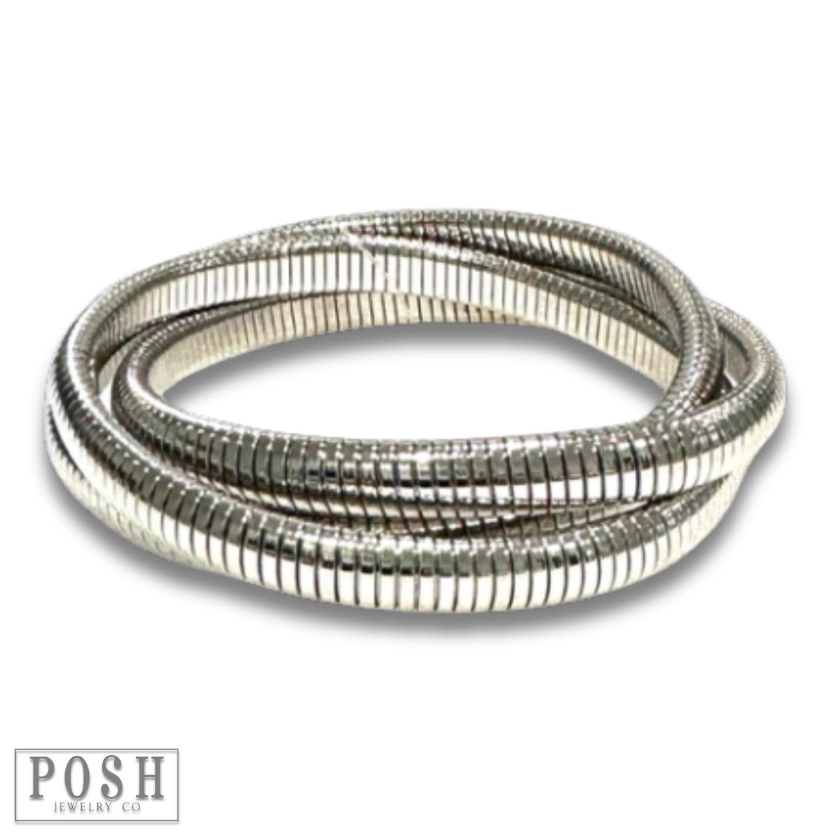 Flex snake chain bracelet-Bracelets-Pink Panache Brands-Stuffology - Where Vintage Meets Modern, A Boutique for Real Women in Crosbyton, TX