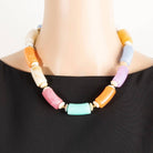 Modern Edge Marble Necklace-Necklaces-The Looks by Fame Accessories-Stuffology - Where Vintage Meets Modern, A Boutique for Real Women in Crosbyton, TX