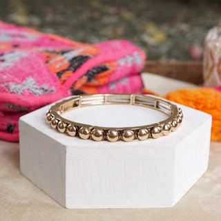 Western Bubble Bangle Bracelets – Worn Gold or Silver Tone-Bracelets-PennyLine inc-Stuffology - Where Vintage Meets Modern, A Boutique for Real Women in Crosbyton, TX