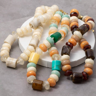 Color Story Beaded Necklace-Necklaces-The Looks by Fame Accessories-Stuffology - Where Vintage Meets Modern, A Boutique for Real Women in Crosbyton, TX