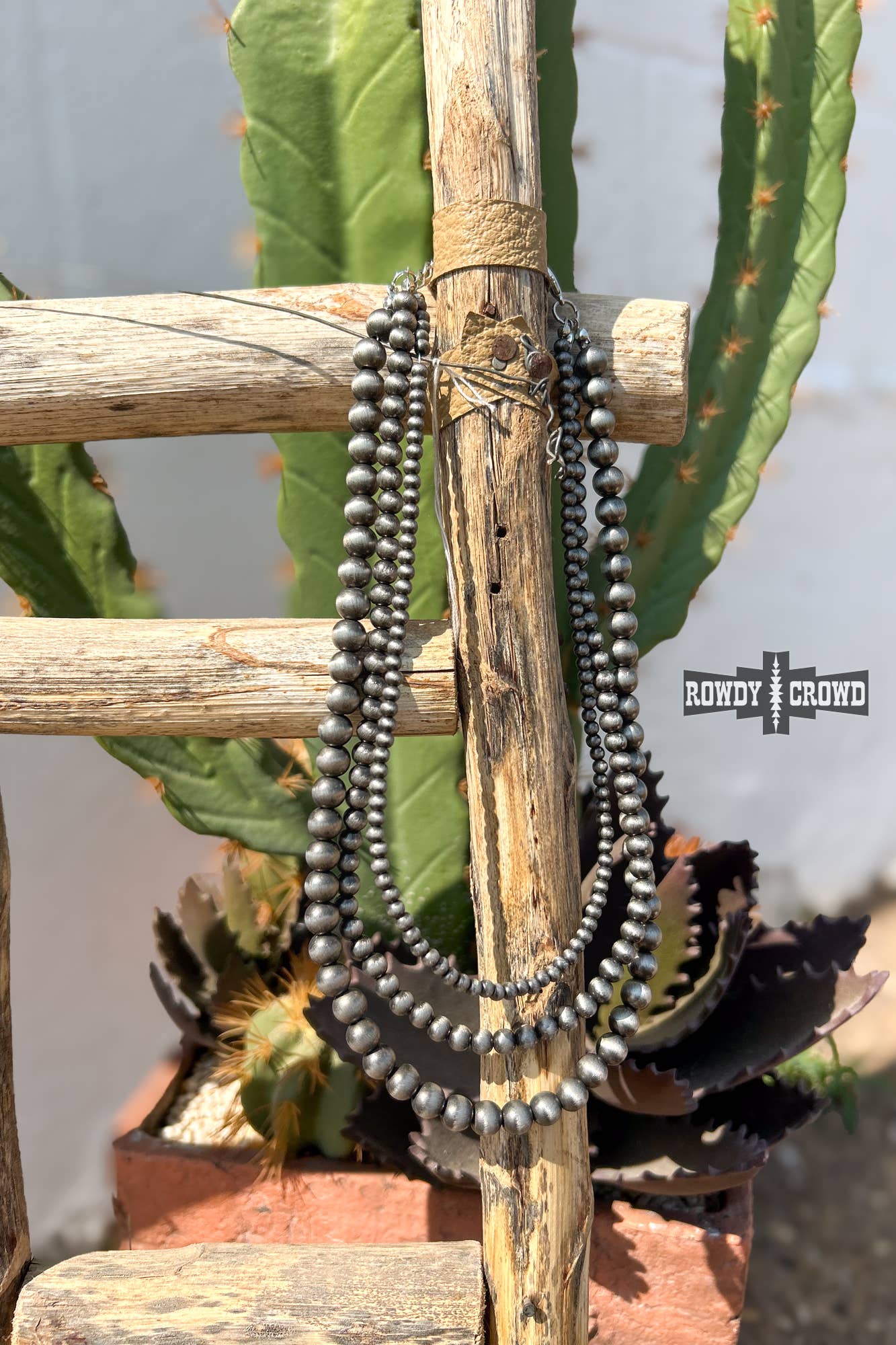 Silver Layered Bead Necklace-Necklaces-Stuffology Boutique-Stuffology - Where Vintage Meets Modern, A Boutique for Real Women in Crosbyton, TX