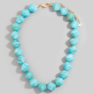 Marble Muse Necklace-Necklaces-The Looks by Fame Accessories-Stuffology - Where Vintage Meets Modern, A Boutique for Real Women in Crosbyton, TX
