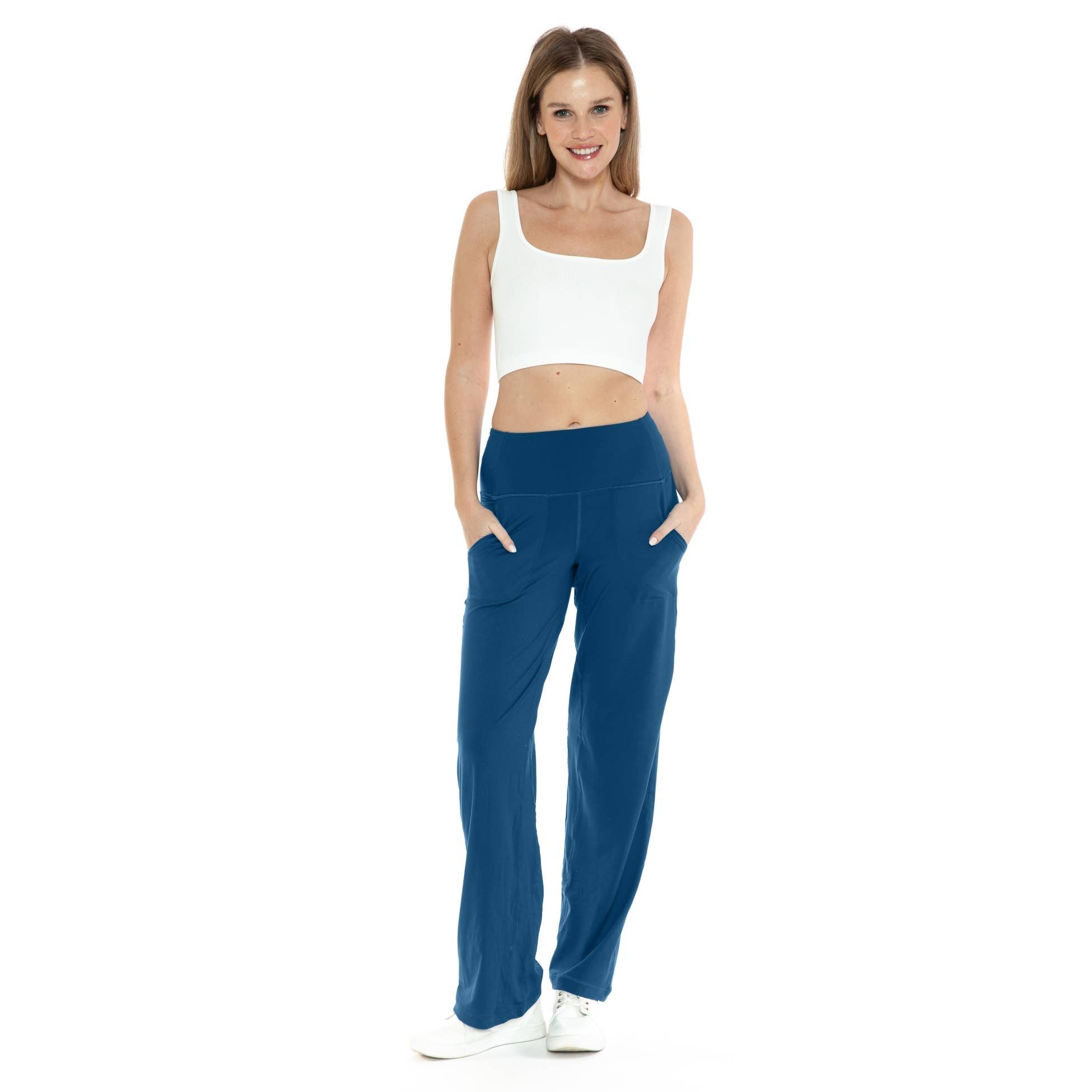 Wide Leg Activewear Pants /Stuffology Boutique-Pants-Leggings Depot-Stuffology - Where Vintage Meets Modern, A Boutique for Real Women in Crosbyton, TX