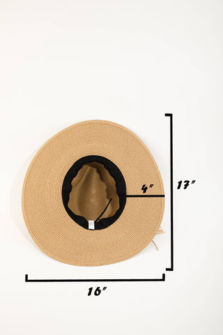 Straw Braided Rope Strap Sun Hat-Hats-The Looks by Fame Accessories-Stuffology - Where Vintage Meets Modern, A Boutique for Real Women in Crosbyton, TX