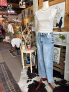Judy Blue High Waist Baggy Fit Jeans-JUDY BLUE-Stuffology - Where Vintage Meets Modern, A Boutique for Real Women in Crosbyton, TX
