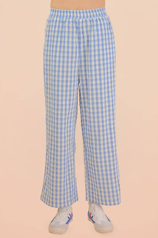 Elastic Waist Checkered Casual Pants-Pants-VERY J-Stuffology - Where Vintage Meets Modern, A Boutique for Real Women in Crosbyton, TX