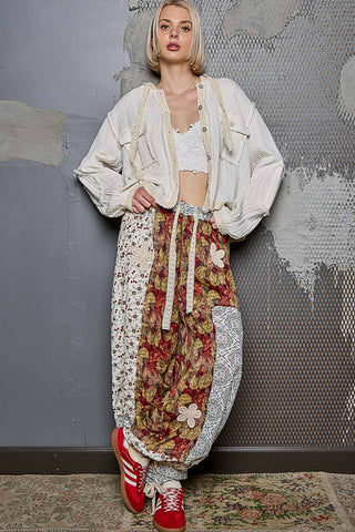 Vintage Wash Double Gauze Hoodie Jacket-Hoodie-Pol Clothing-Stuffology - Where Vintage Meets Modern, A Boutique for Real Women in Crosbyton, TX