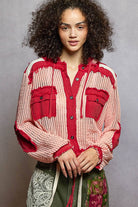 POL Clothing Open Knit Frayed Jacket-Jackets-Pol Clothing-Stuffology - Where Vintage Meets Modern, A Boutique for Real Women in Crosbyton, TX