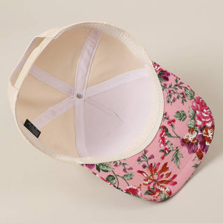 HOWDY Darlin' Embroidery Patch Floral Two-Tone Hat-Hats-Fashion City-Stuffology - Where Vintage Meets Modern, A Boutique for Real Women in Crosbyton, TX
