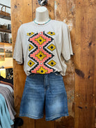Troubadour Aztec Graphic Tee/ Stuffology Boutique-Graphic Tees-Texas True Threads-Stuffology - Where Vintage Meets Modern, A Boutique for Real Women in Crosbyton, TX