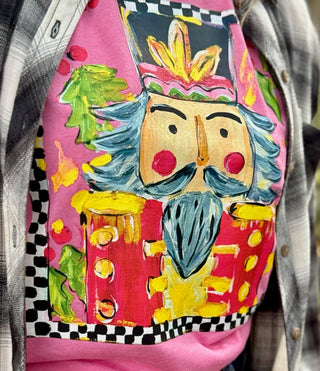 Callie's Checkered Nutcracker Tee-Graphic Tees-Texas True Threads-Stuffology - Where Vintage Meets Modern, A Boutique for Real Women in Crosbyton, TX