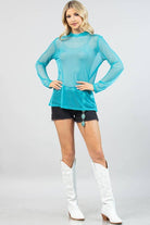 SEMI SHEER MOCK NECK MESH TOP-MESH TOP-Avery-Stuffology - Where Vintage Meets Modern, A Boutique for Real Women in Crosbyton, TX