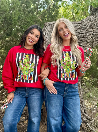 Feliz Navidad Tee-Graphic Tees-Texas True Threads-Stuffology - Where Vintage Meets Modern, A Boutique for Real Women in Crosbyton, TX