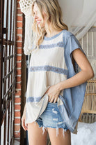 Mineral Washed Oversized Lace Top / Stuffology Boutique-Tops-Oli&Hali-Stuffology - Where Vintage Meets Modern, A Boutique for Real Women in Crosbyton, TX