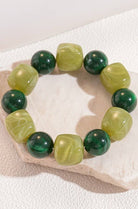 Color-Block Cube Circle Stretch Cord Bracelet | 40B5197-Bracelet-JOSSLYN by wall to wall-Stuffology - Where Vintage Meets Modern, A Boutique for Real Women in Crosbyton, TX