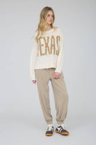 TEXAS CHUNKY KNIT LONG SLEEVE PULLOVER SWEATER-Sweaters-J.O.A-Stuffology - Where Vintage Meets Modern, A Boutique for Real Women in Crosbyton, TX