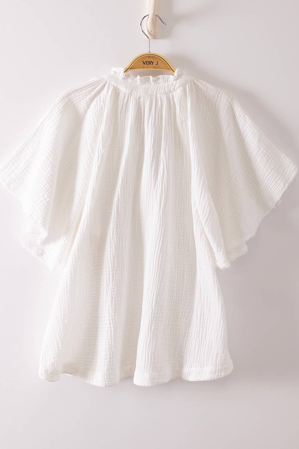 Mineral Washed Gauze Blouse Top-Top-VERY J-Stuffology - Where Vintage Meets Modern, A Boutique for Real Women in Crosbyton, TX