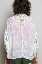 Batwing Sleeve Button Down Solid Crochet Cardigan Top-Pol Clothing-Stuffology - Where Vintage Meets Modern, A Boutique for Real Women in Crosbyton, TX