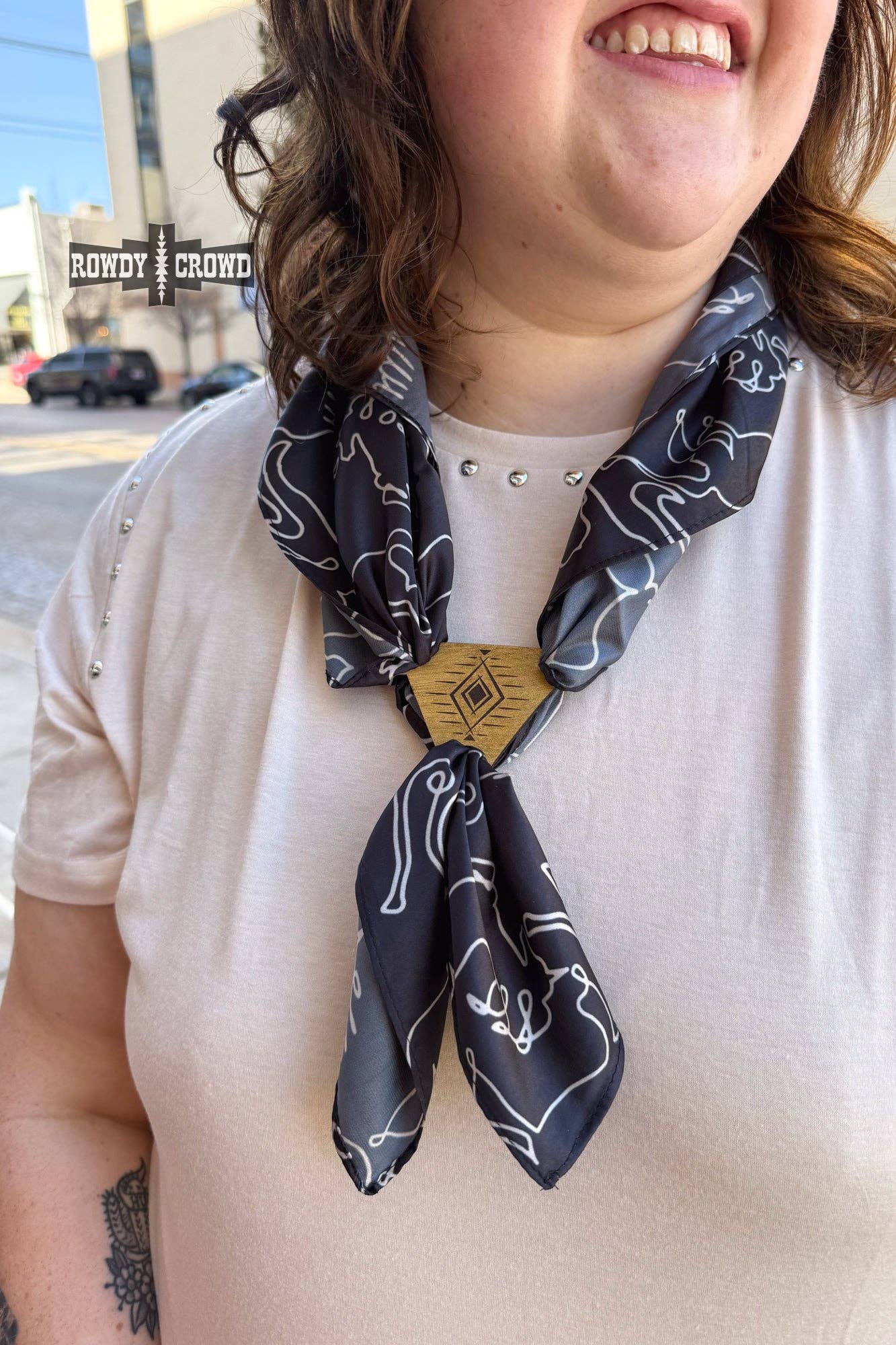 Cowboy Way Scarf Slides-Wild Rag Slide-Stuffology Boutique-Stuffology - Where Vintage Meets Modern, A Boutique for Real Women in Crosbyton, TX