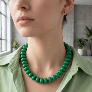 Bulky Acrylic Bead Link Necklace Set-Necklaces-The Looks by Fame Accessories-Stuffology - Where Vintage Meets Modern, A Boutique for Real Women in Crosbyton, TX