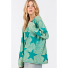 Mineral Wash Star Graphic Print Top /Stuffology Boutique-TOP-Sage + Fig-Stuffology - Where Vintage Meets Modern, A Boutique for Real Women in Crosbyton, TX