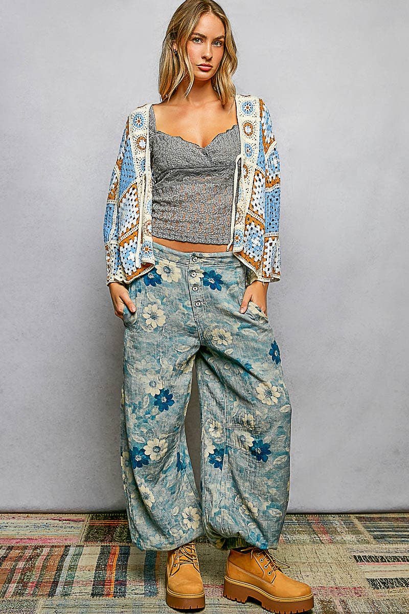 Granny Square 3/4 Sleeve Crochet Cardigan Top-Cardigan-Pol Clothing-Stuffology - Where Vintage Meets Modern, A Boutique for Real Women in Crosbyton, TX