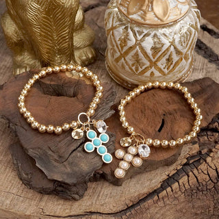 Grace Notes – Dainty Charm Cluster Necklace on Paperclip Chain-Necklaces-PennyLine inc-Stuffology - Where Vintage Meets Modern, A Boutique for Real Women in Crosbyton, TX