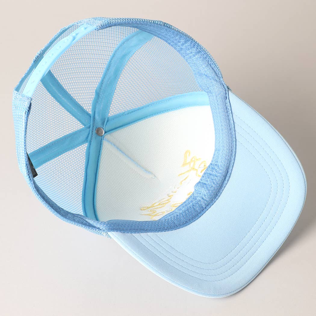 Howdy Darlin' Embroidered Mesh Back Trucker Cap | Stuffology Boutique-Hats-Fashion City-Stuffology - Where Vintage Meets Modern, A Boutique for Real Women in Crosbyton, TX