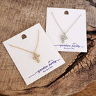 Classic Dainty Cross and Crystal Necklace – Gold and Silver Tones-Necklaces-PennyLine inc-Stuffology - Where Vintage Meets Modern, A Boutique for Real Women in Crosbyton, TX