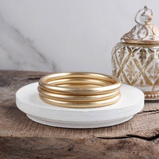 Sundrift Glow – Mixed Metal Bangle Stack-Bracelets-PennyLine inc-Stuffology - Where Vintage Meets Modern, A Boutique for Real Women in Crosbyton, TX