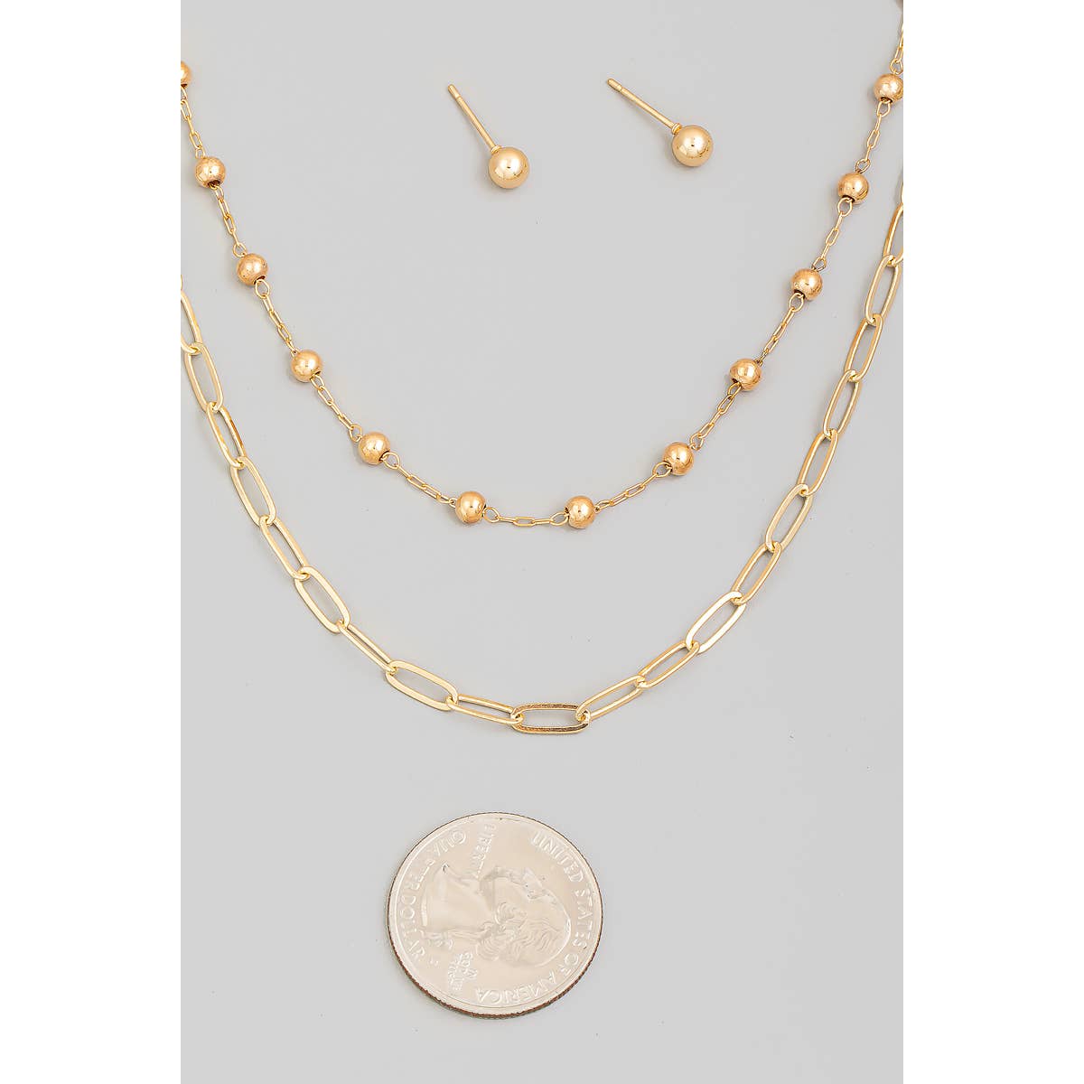 Assorted Chain Link Layered Necklace Set | Stuffology Boutique-Necklaces-The Looks by Fame Accessories-Stuffology - Where Vintage Meets Modern, A Boutique for Real Women in Crosbyton, TX