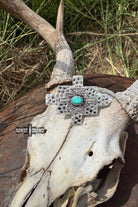 Turquoise Cross Wild Rag Slide-Jewelry-Stuffology Boutique-Stuffology - Where Vintage Meets Modern, A Boutique for Real Women in Crosbyton, TX