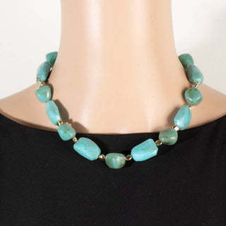 Chunky TurqNecklace-Necklaces-The Looks by Fame Accessories-Stuffology - Where Vintage Meets Modern, A Boutique for Real Women in Crosbyton, TX