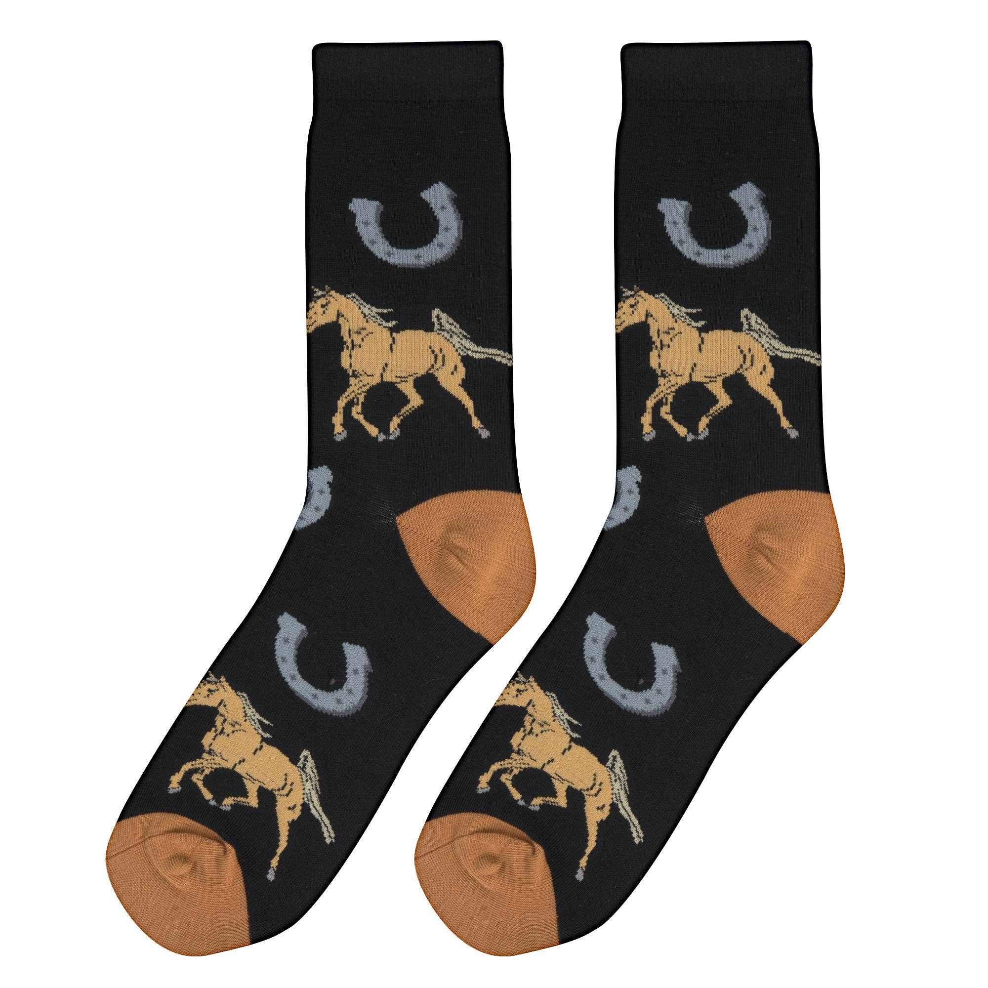 Crazy Socks - Womens Crew - Horses | Stuffology Boutique-Socks-Crazy Socks-Stuffology - Where Vintage Meets Modern, A Boutique for Real Women in Crosbyton, TX