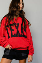 Texas Comfy Graphic Sweatshirt-Graphic Sweaters-BUCKETLIST-Stuffology - Where Vintage Meets Modern, A Boutique for Real Women in Crosbyton, TX