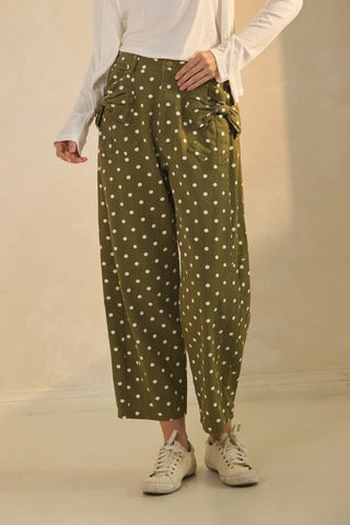High-rise Printed Black Polka Dot Denim Pants-Jeans-Oddi-Stuffology - Where Vintage Meets Modern, A Boutique for Real Women in Crosbyton, TX