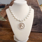 Coin Chunky Ball Chain Statement Necklace – Gold Tone-Necklaces-PennyLine inc-Stuffology - Where Vintage Meets Modern, A Boutique for Real Women in Crosbyton, TX