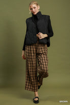 Checkered Wide Leg Pants-Pants-Umgee-Stuffology - Where Vintage Meets Modern, A Boutique for Real Women in Crosbyton, TX
