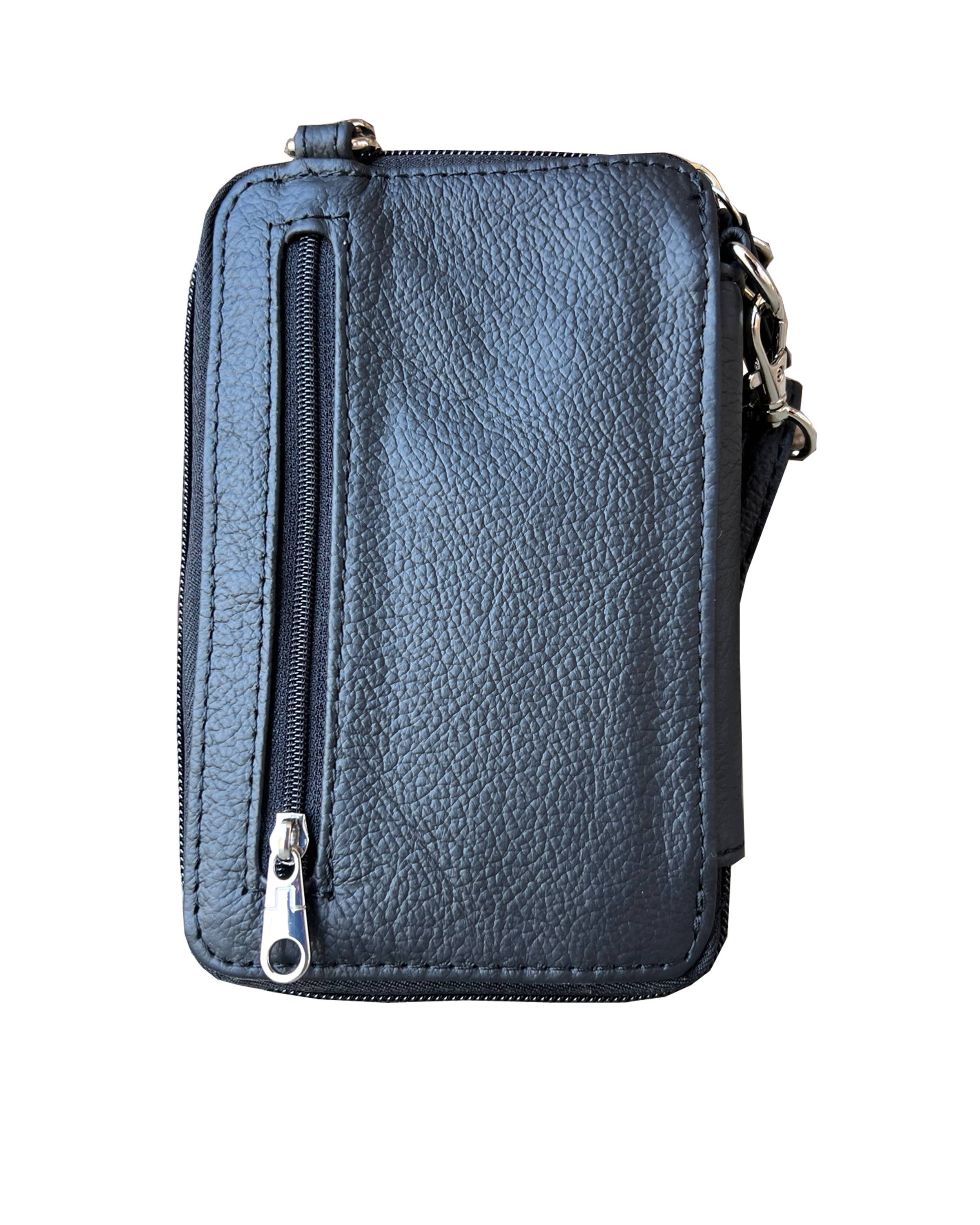 Phone pouch with credit card slots adjustable strap /Stuffology Boutique-Phone Pouch-Roma Leathers, Inc.-Stuffology - Where Vintage Meets Modern, A Boutique for Real Women in Crosbyton, TX