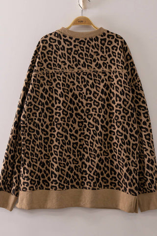 Leopard Print Sweatshirt-SWEATSHIRT-VERY J-Stuffology - Where Vintage Meets Modern, A Boutique for Real Women in Crosbyton, TX