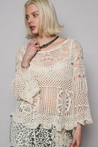 POL Clothing Crochet Cardigan Top-Top-Pol Clothing-Stuffology - Where Vintage Meets Modern, A Boutique for Real Women in Crosbyton, TX