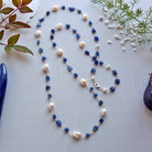 Gemstone and Cultured Pearl Rosary Style Necklace-IST Jewelry-Stuffology - Where Vintage Meets Modern, A Boutique for Real Women in Crosbyton, TX