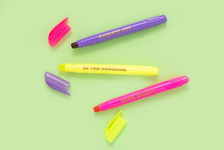 Wax Highlighter Set - Motivational - Asst Clrs - 3 Piece Set-HIGHLIGHTERS-Taylor Elliott Designs-Stuffology - Where Vintage Meets Modern, A Boutique for Real Women in Crosbyton, TX