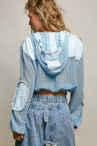 POL Clothing Open Knit Frayed Jacket-Jackets-Pol Clothing-Stuffology - Where Vintage Meets Modern, A Boutique for Real Women in Crosbyton, TX