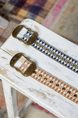 Metal Buckle Studded Western Boho Belt-BELT-Pol Clothing-Stuffology - Where Vintage Meets Modern, A Boutique for Real Women in Crosbyton, TX